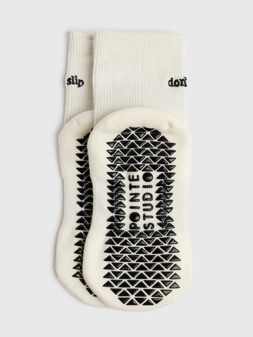 Pointe Studio Women's Don't Slip Ankle Grip Socks