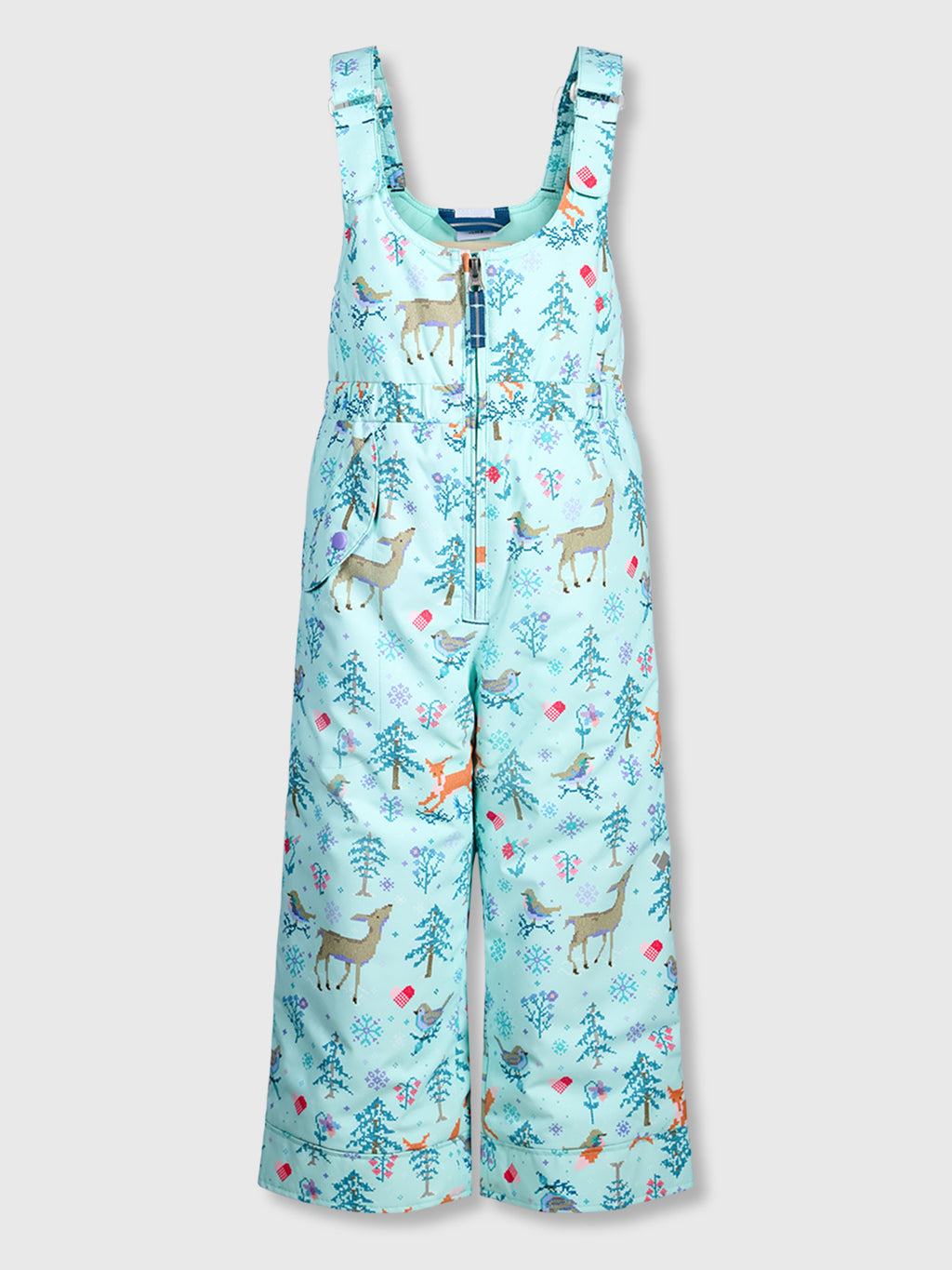 Obermeyer Girls' Snoverall Print Pant - Saint Bernard