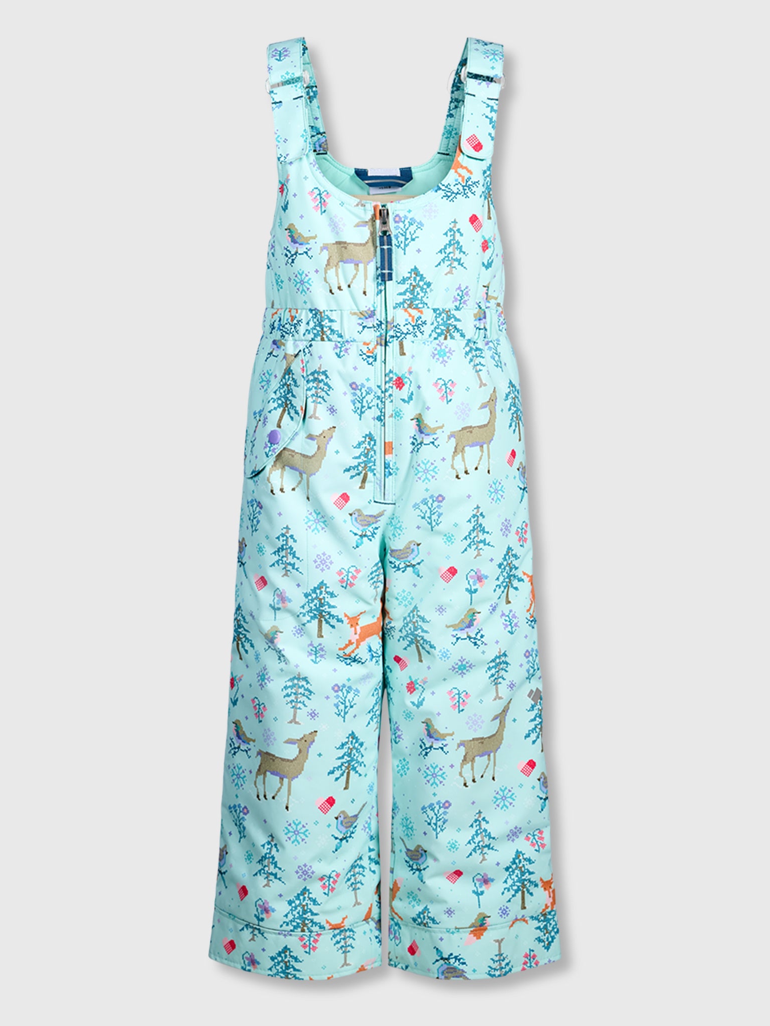 Obermeyer Girls' Snoverall Print Pant - Saint Bernard
