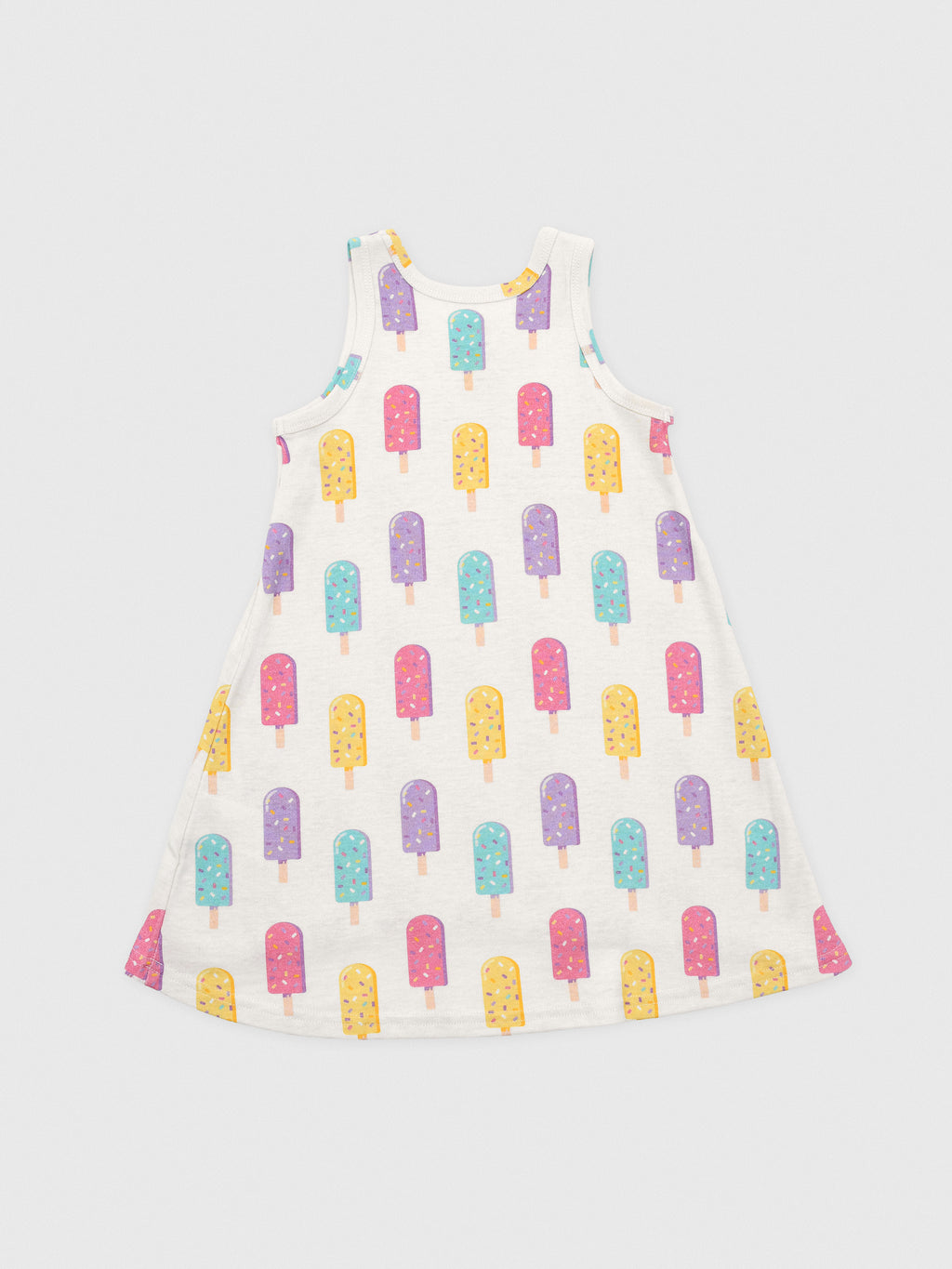 Sara's Prints Girls' Sleeveless Hi-Lo Gown - Saint Bernard