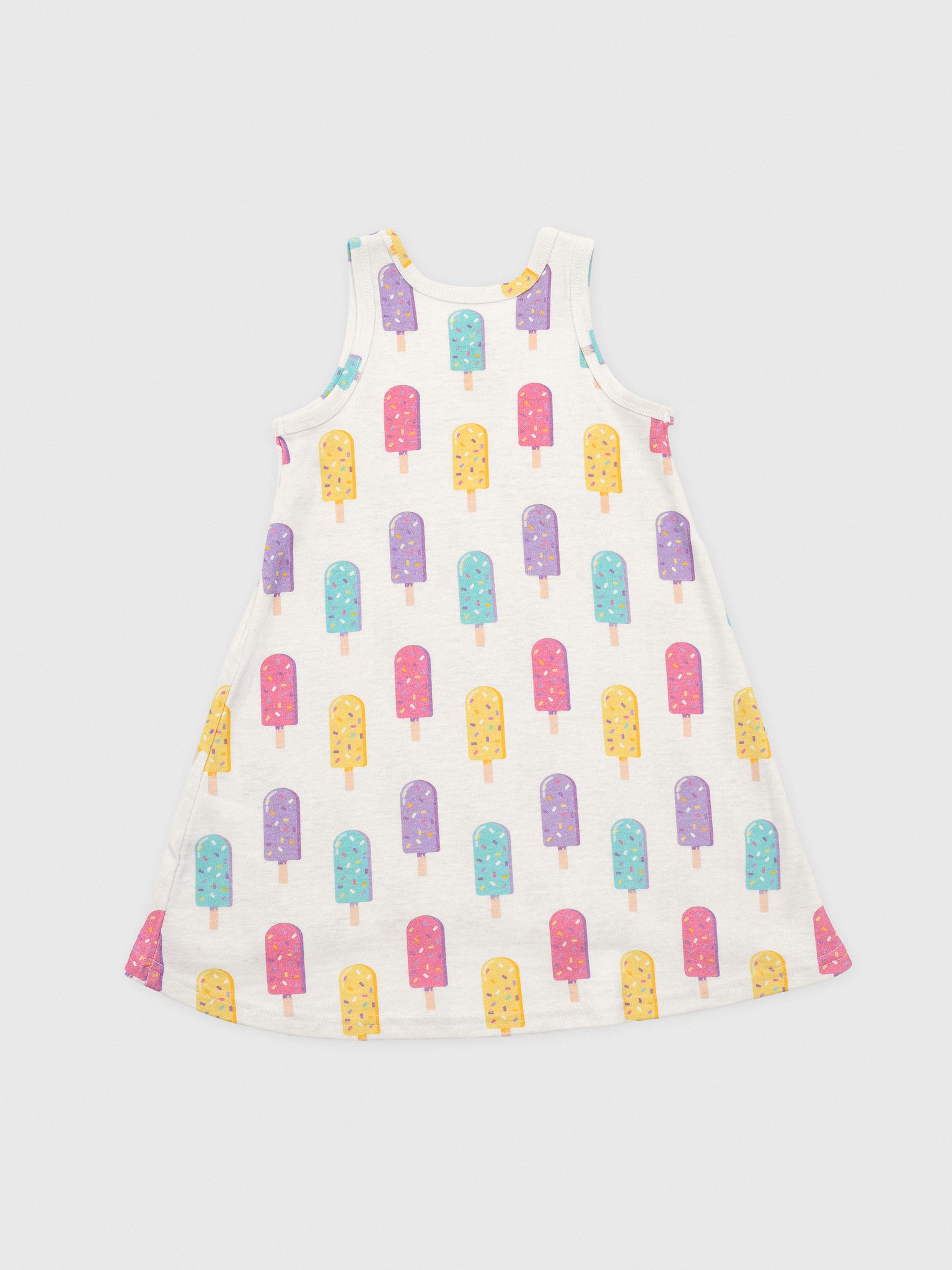Sara's Prints Girls' Sleeveless Hi-Lo Gown - Saint Bernard