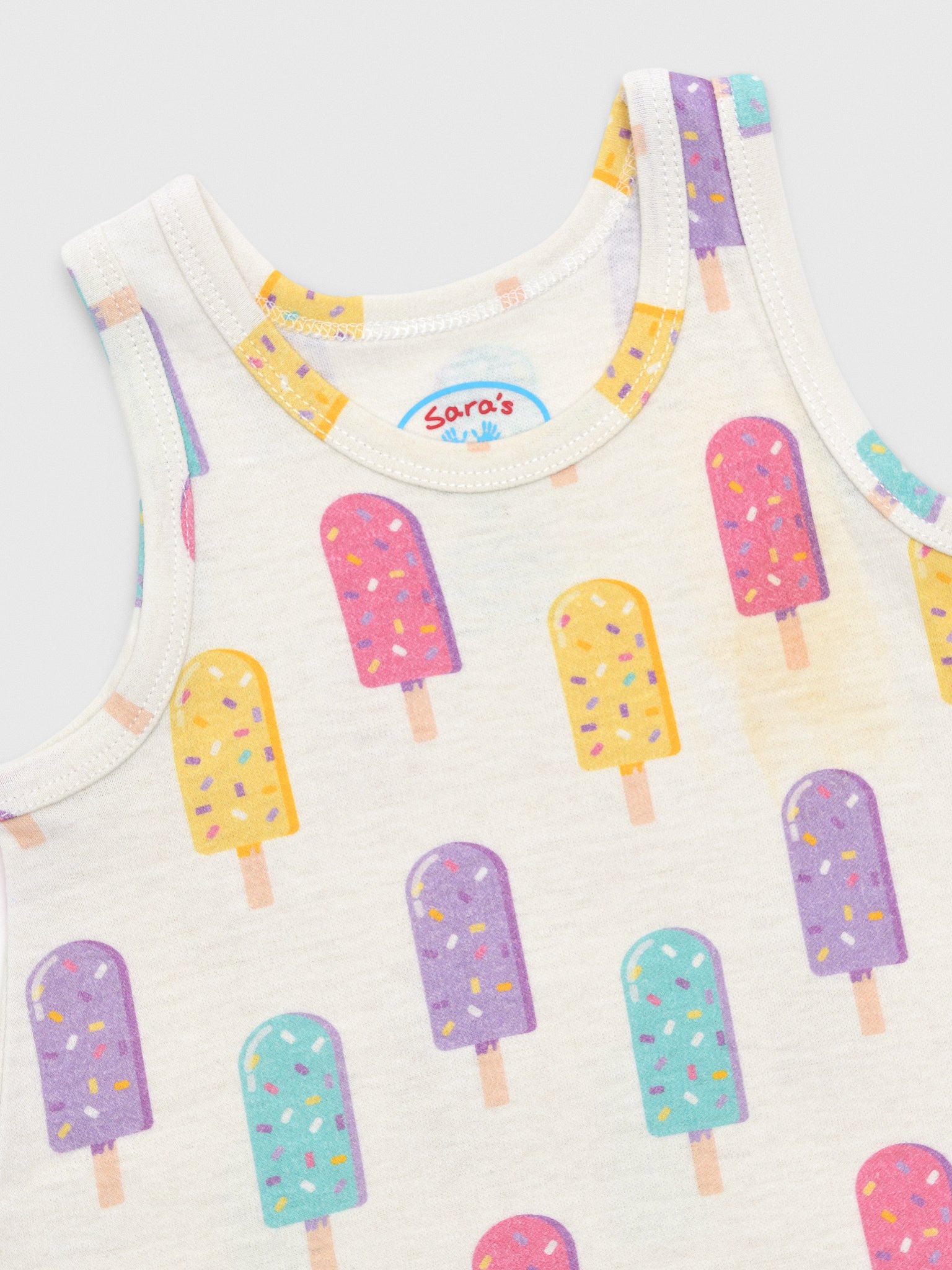 Sara's Prints Girls' Sleeveless Hi-Lo Gown - Saint Bernard