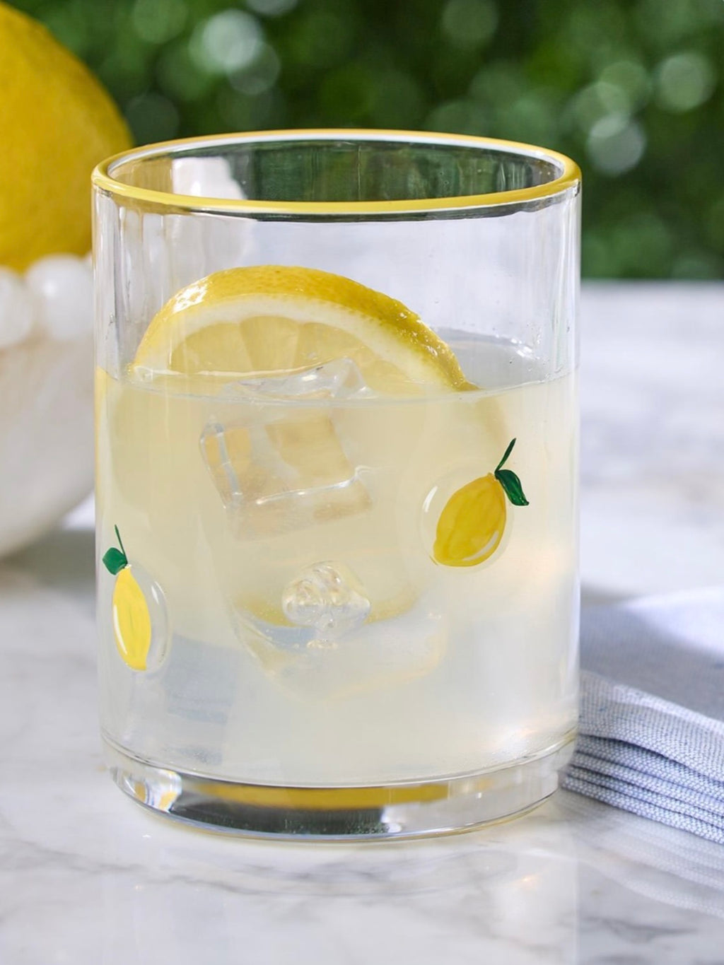 Two's Company Lemon Double Old Fashion Glass - Saint Bernard