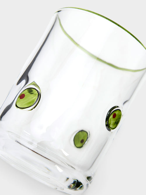 Two's Company Martini Olive Double Old Fashion Glass