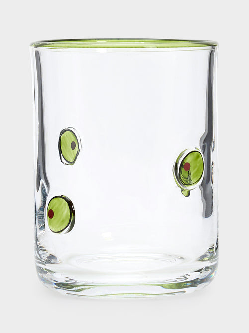 Two's Company Martini Olive Double Old Fashion Glass