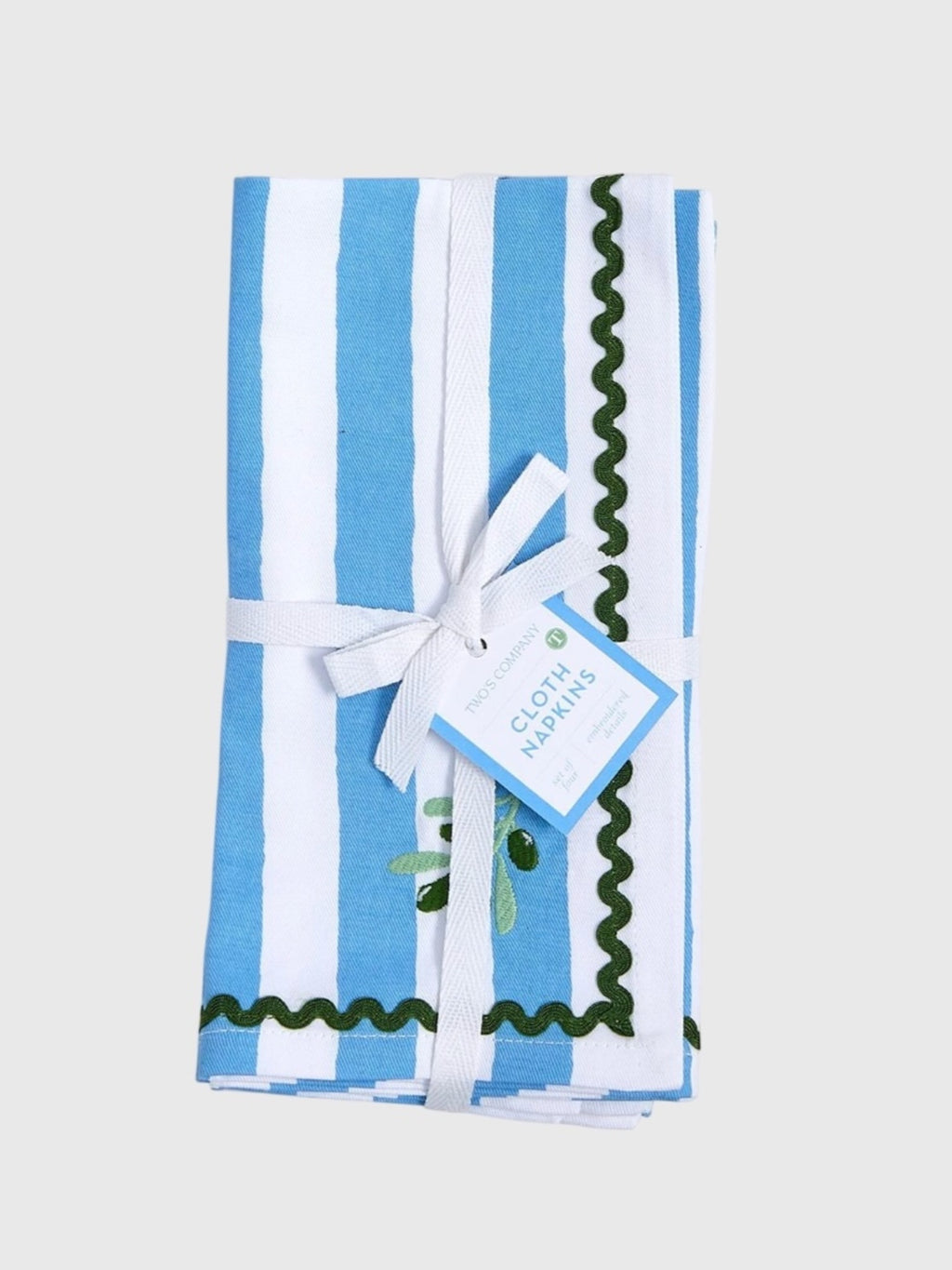 Two's Company Olive Grove Napkin Set - Saint Bernard