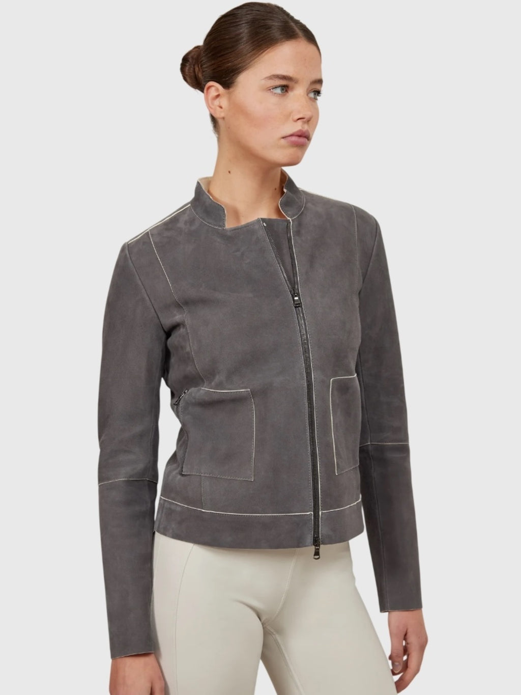 Frauenschuh Women's Emma Leather Jacket - Saint Bernard