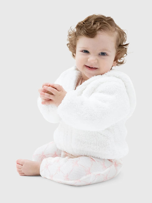 Angel Dear Baby Chenille Hoodie - Saint Bernard