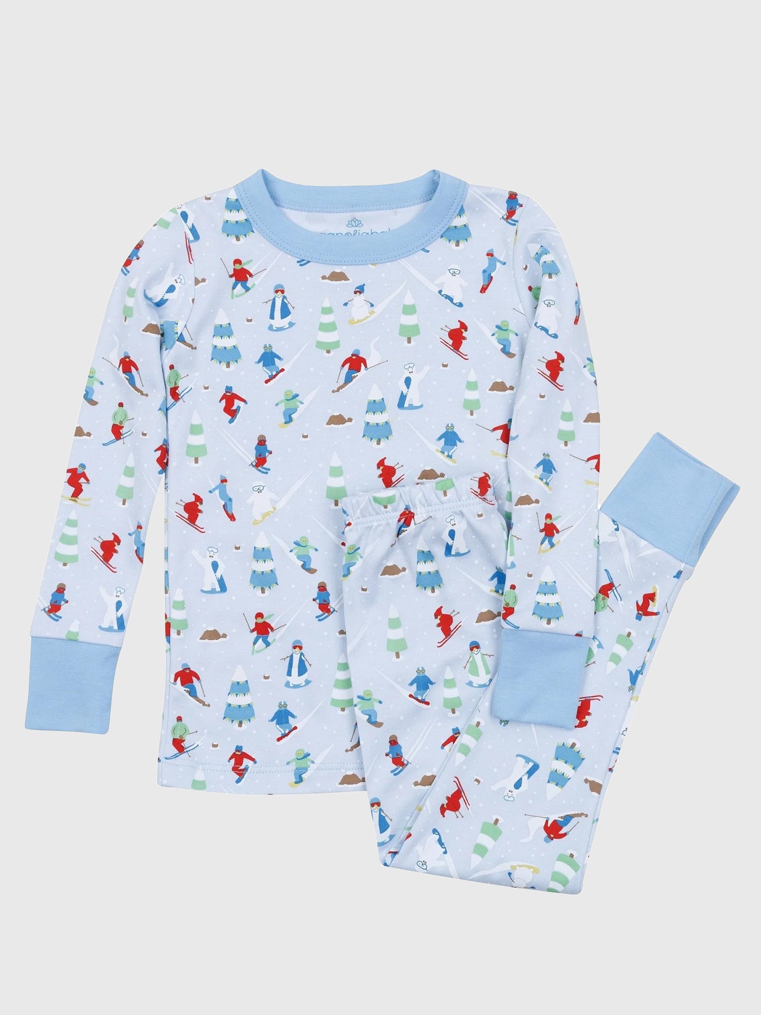 Magnolia Baby Kids' Ski Buddies Long Pajama Set - Saint Bernard