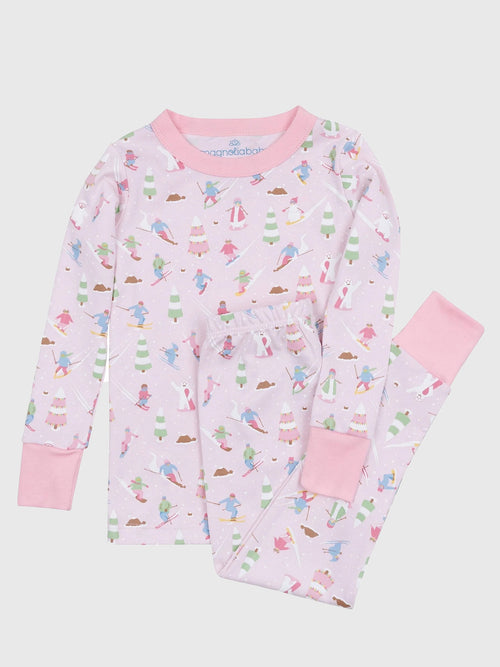 Magnolia Baby Kids' Ski Buddies Long Pajama Set