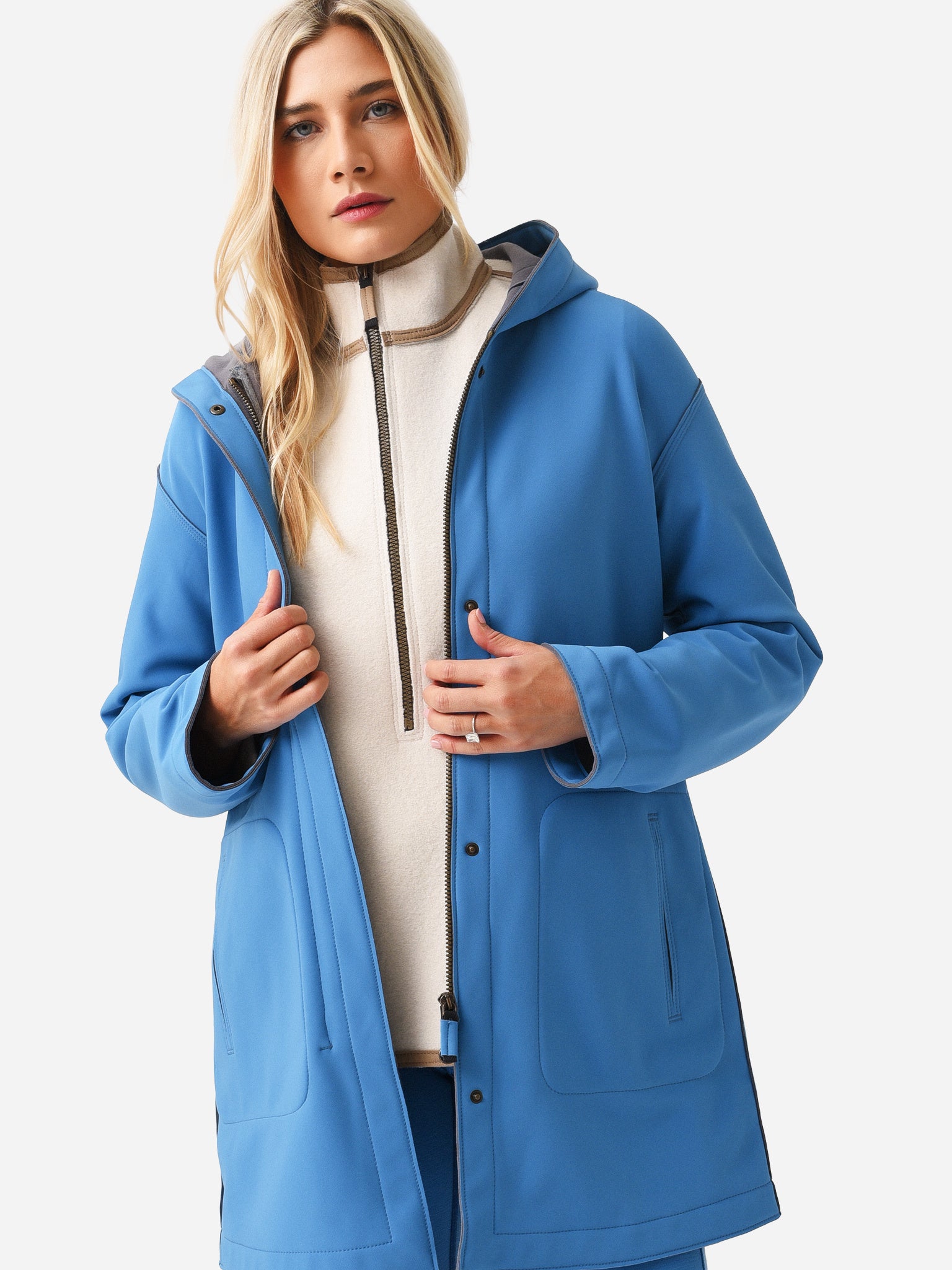 Frauenschuh Women's Olivia Soft Shell Rain Jacket - Saint Bernard