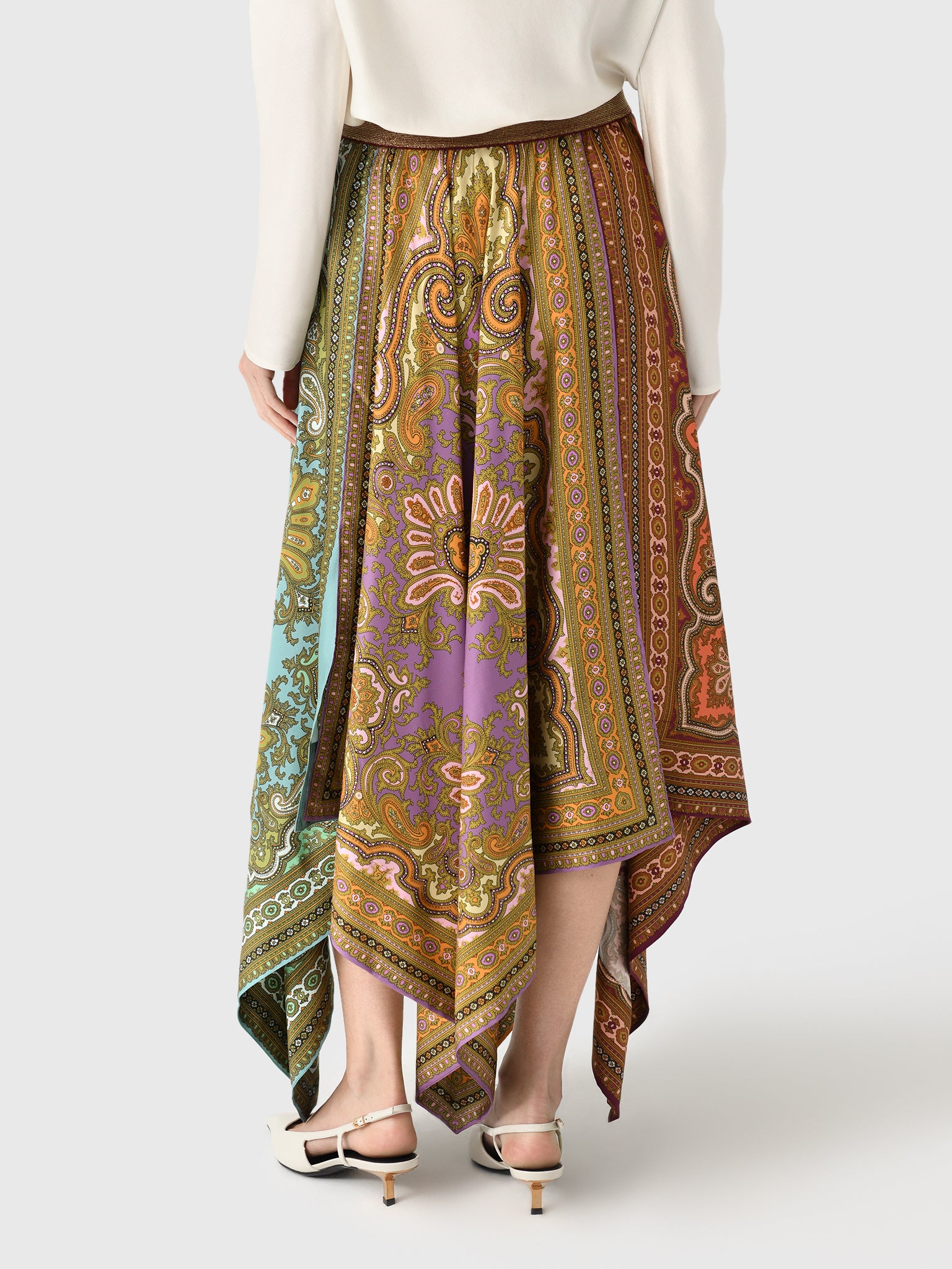 Alemais Women's Clemenza Spliced Scarf Silk Skirt – Saint Bernard