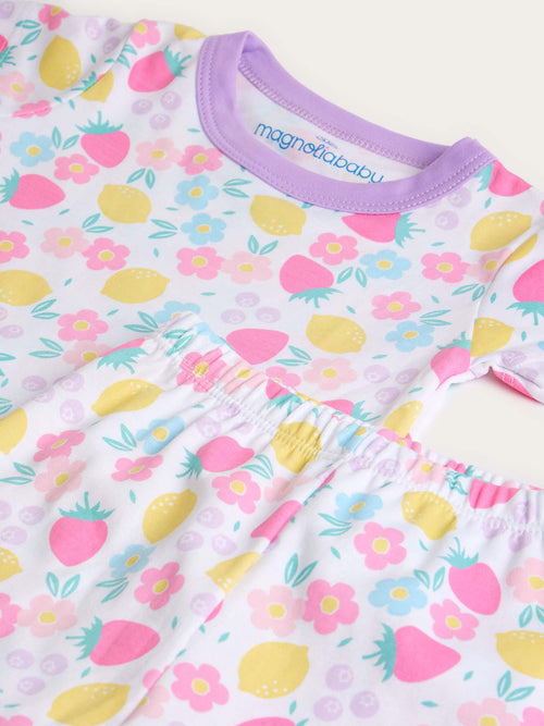 Magnolia Baby Girls' Fruity Fun Short Pajama Set