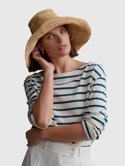 Jenni Kayne Women's Crochet Raffia Sun Hat