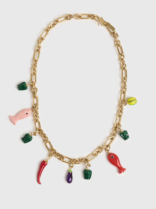 Alemais Tesori Fish Bead Necklace