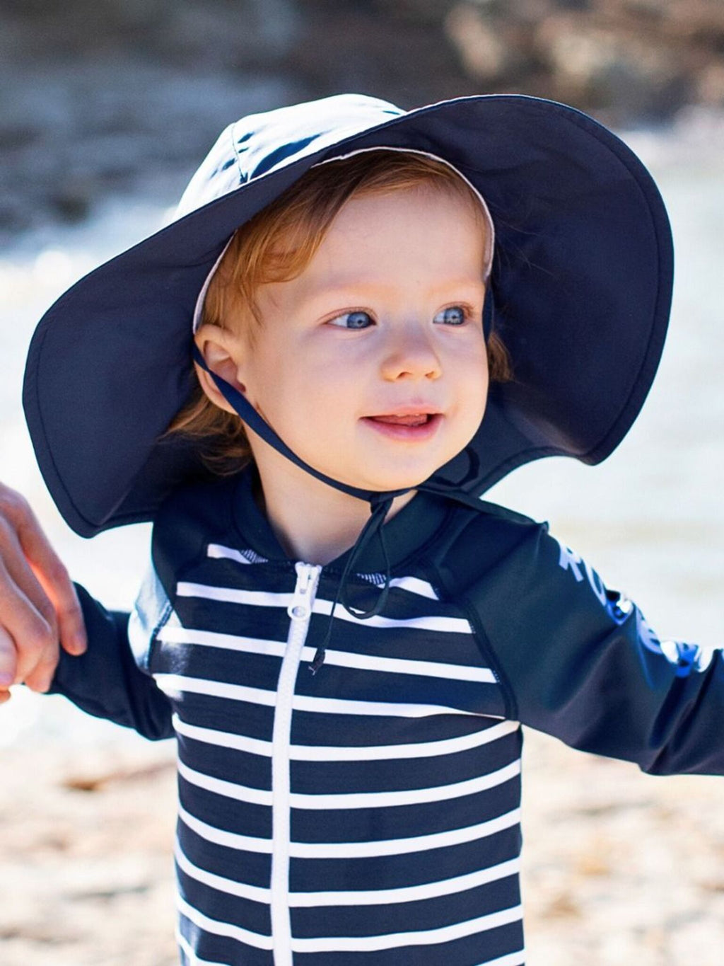 Rufflebutts Baby Sun Protective Hat - Saint Bernard