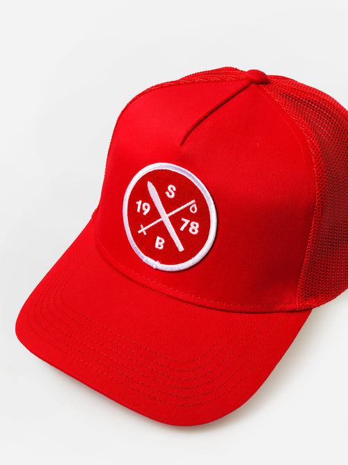 Saint Bernard Ski Cross Trucker Hat - Saint Bernard