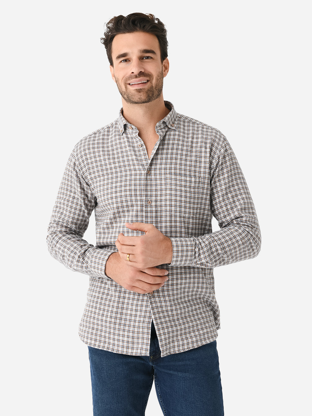 Miller Westby Men's Buffalo Button-Down Shirt - Saint Bernard