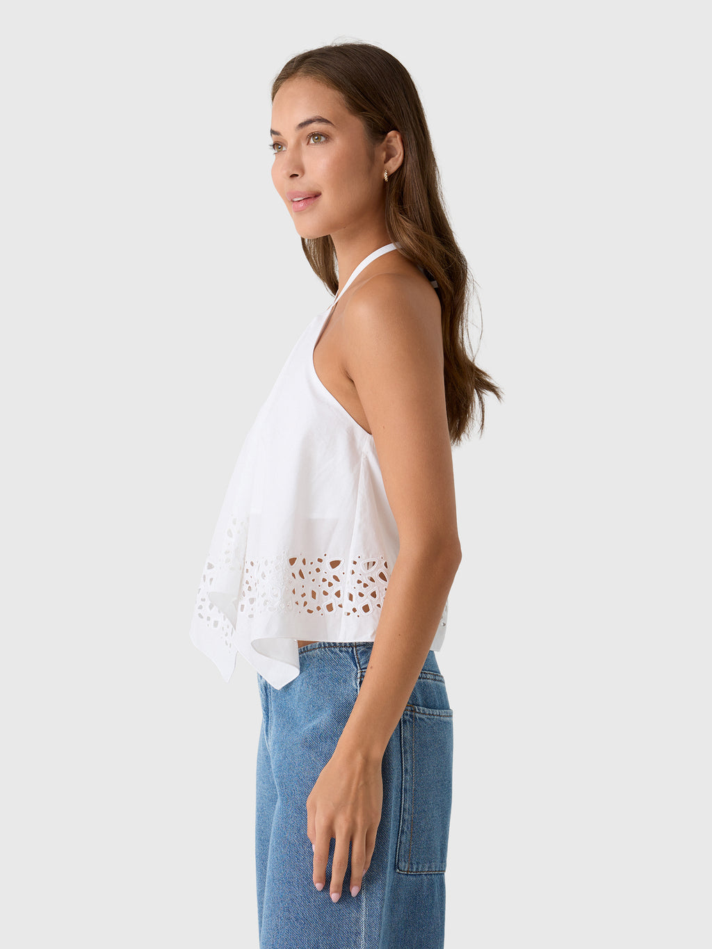 ALC Women's Aleia Embroidered Cotton Top - Saint Bernard