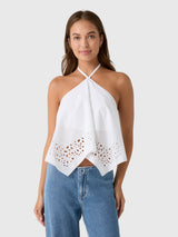 ALC Women's Aleia Embroidered Cotton Top - Saint Bernard