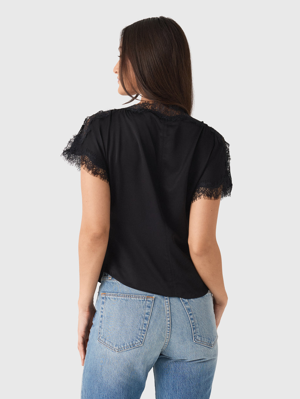ALC Women's Luna Satin & Lace Top - Saint Bernard