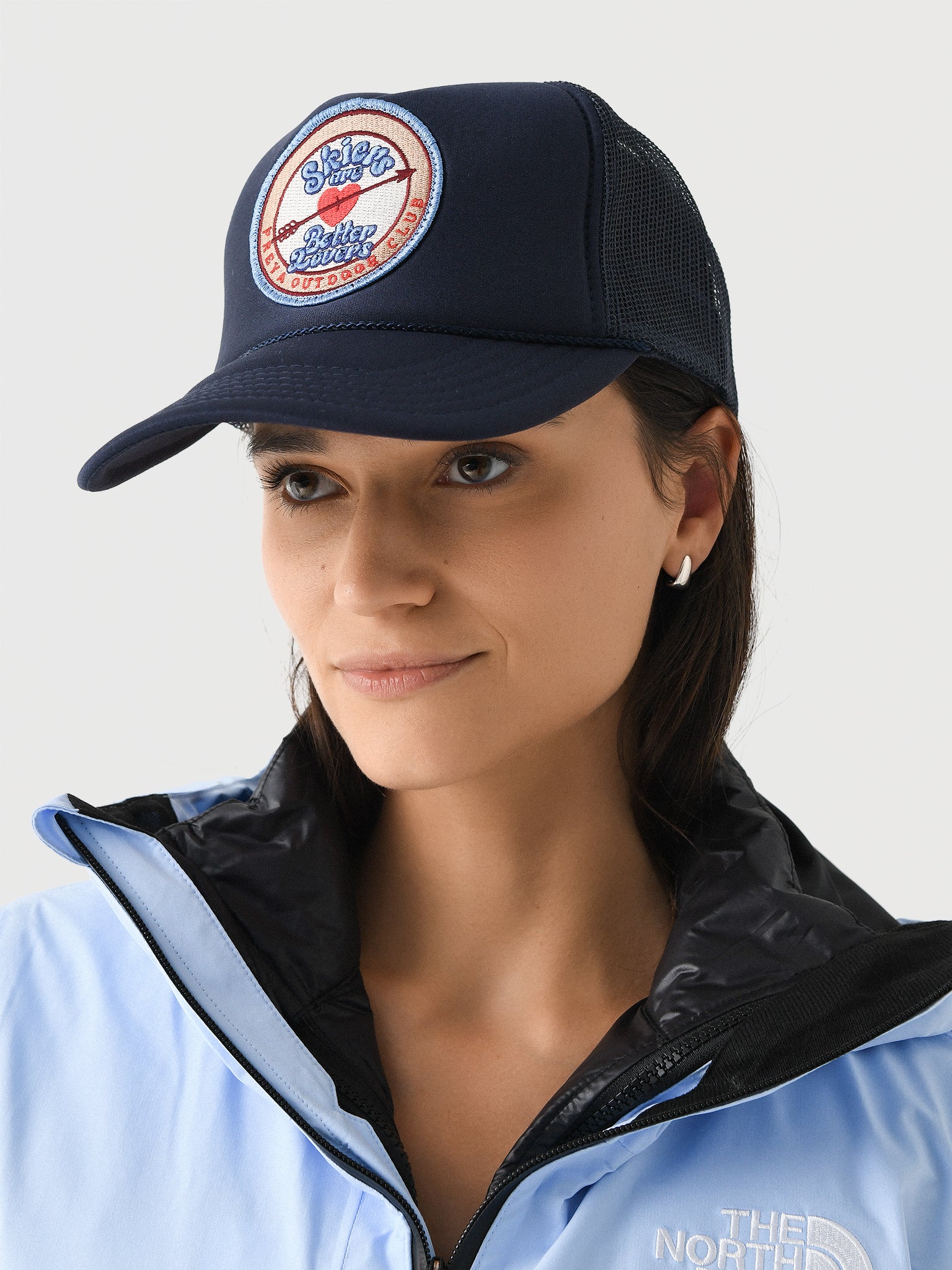 Freya Women's Skiers Are Better Lovers Trucker Hat - Saint Bernard