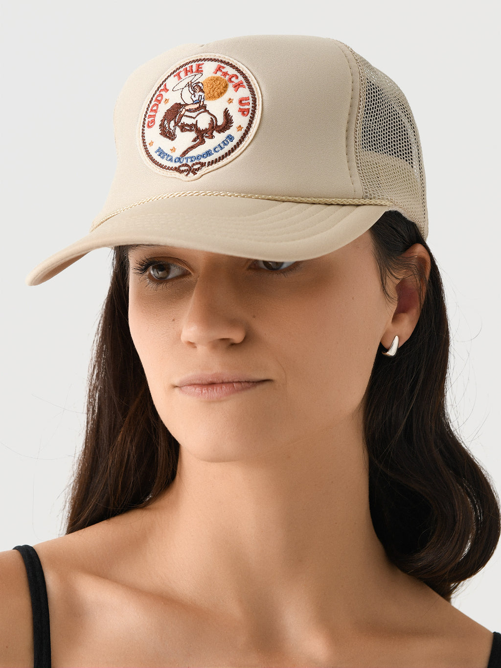 Freya Women's Giddy The F*ck Up Trucker Hat - Saint Bernard