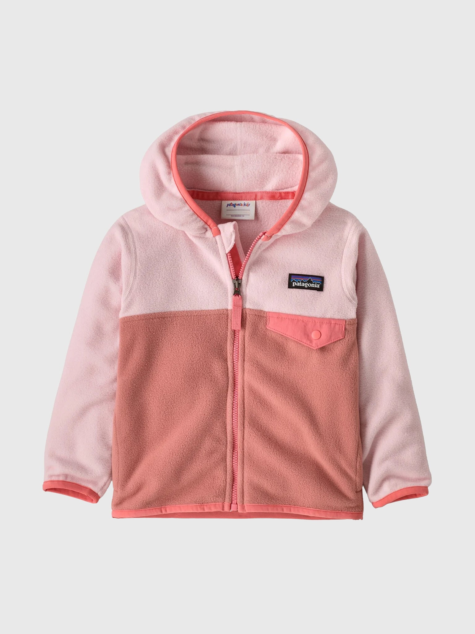 patagonia キッズ ジャケット XS グリーン/ホワイト/ピンク patagonia パタゴニア ベビー・レトロX・ジャケット 61025