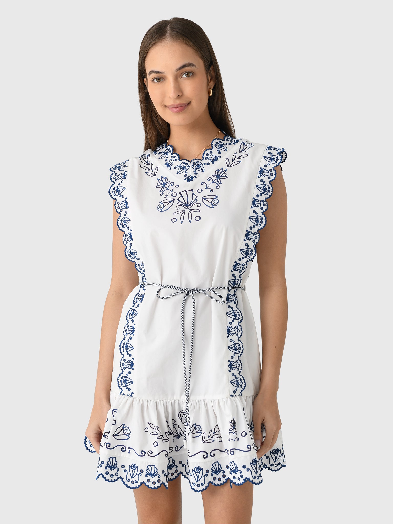 Alemais Women's Leela Embroidered Mini Dress