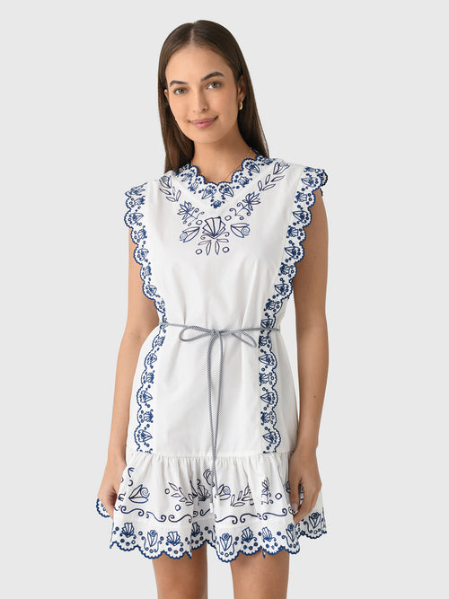 Alemais Women's Leela Embroidered Mini Dress