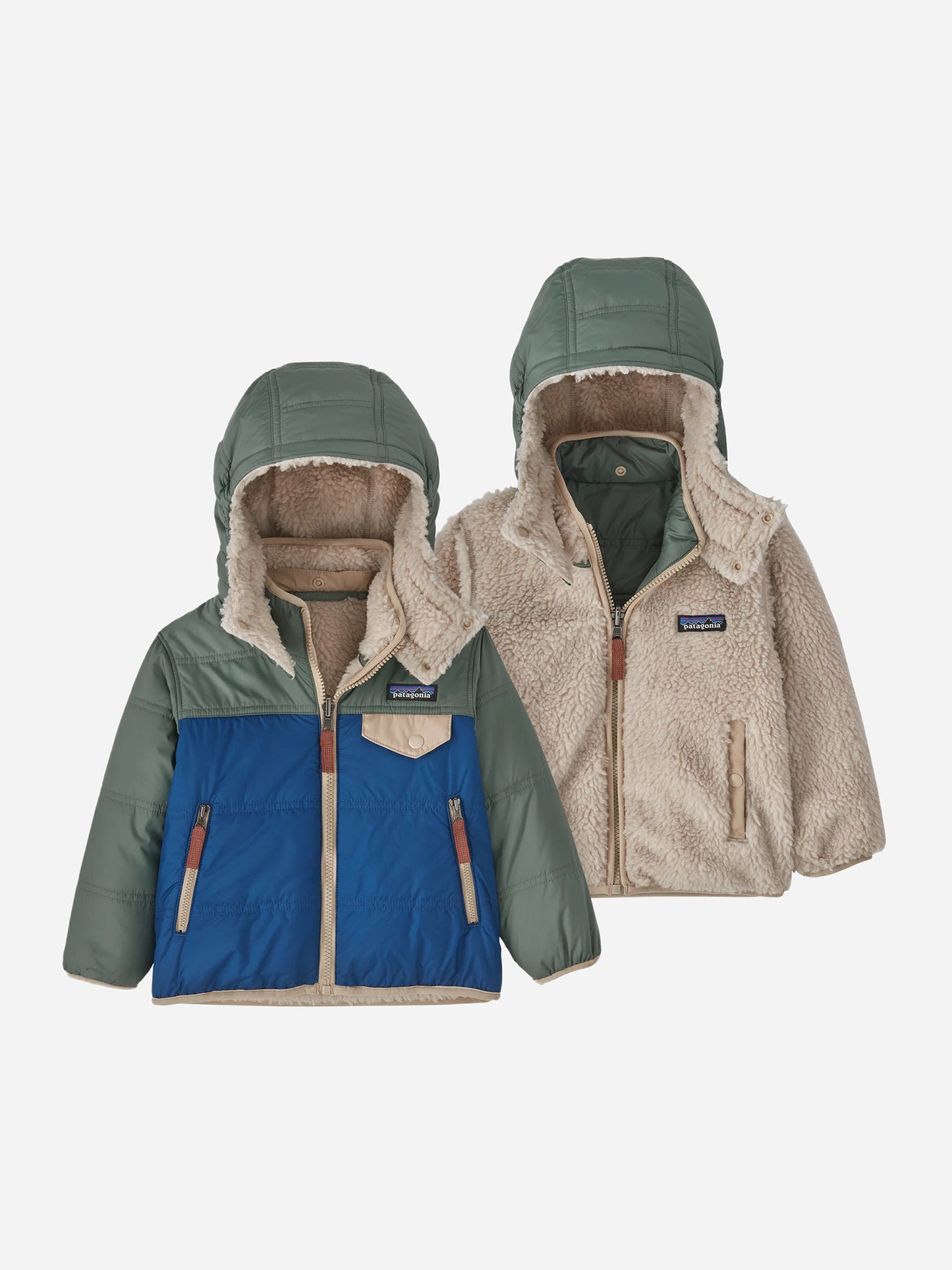 Patagonia Kids' Reversible Tribbles Hoody - Saint Bernard