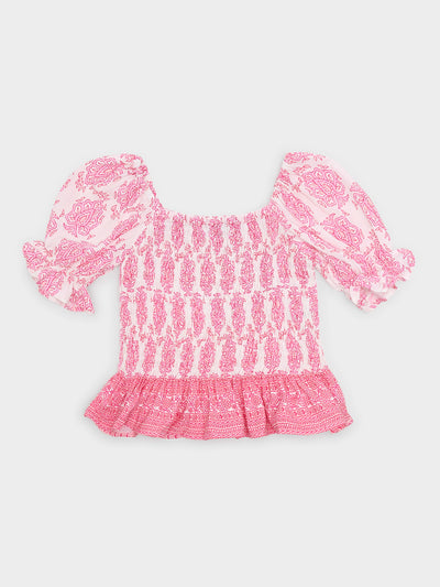 Joyous And Free Girls' Amor Top - Saint Bernard