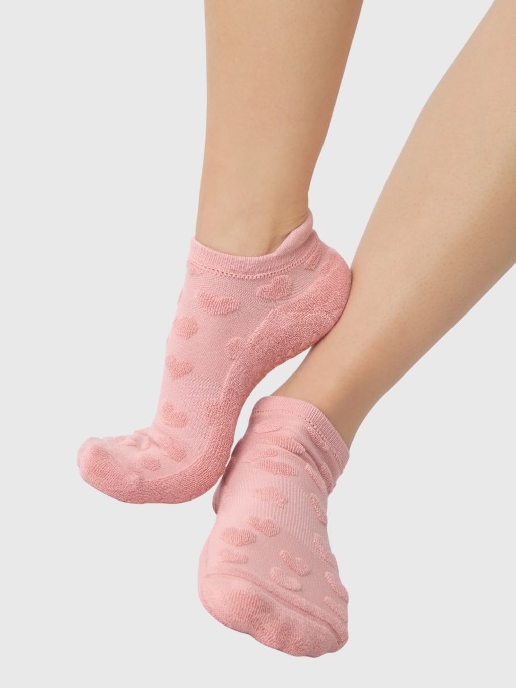 Pointe Studio Women's Love Terry Full Foot Grip Socks - Saint Bernard