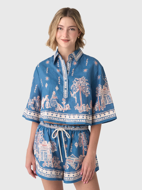 Alemais Women's Acacia Cropped Shirt