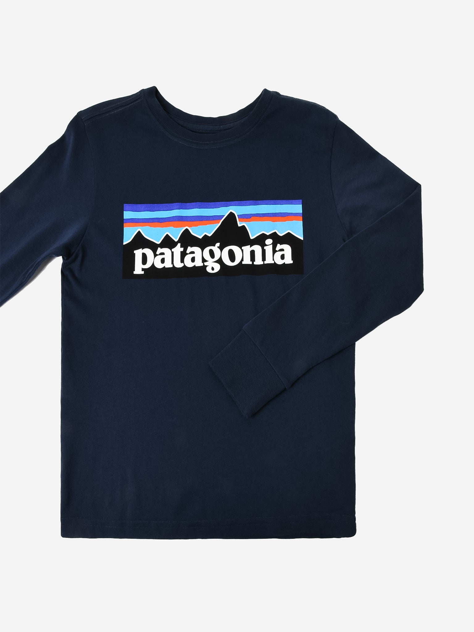Patagonia Kids' Long Sleeve Regenerative Organic Certified Cotton P-6 T-Shirt - Saint Bernard