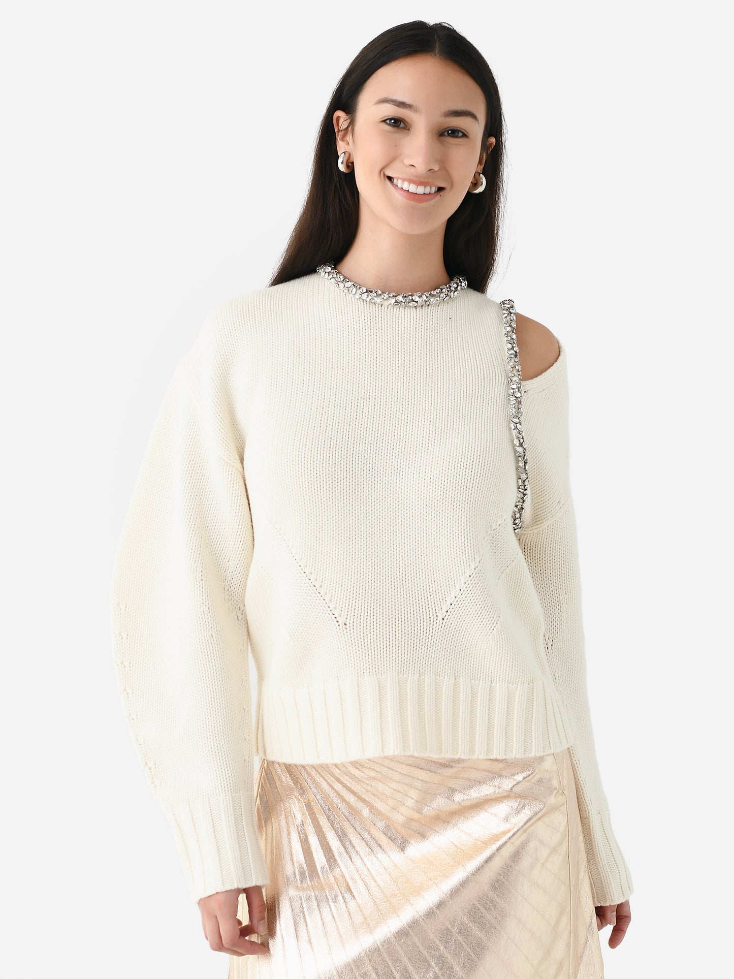 Simkhai Women's Monroe Crystal Sweater