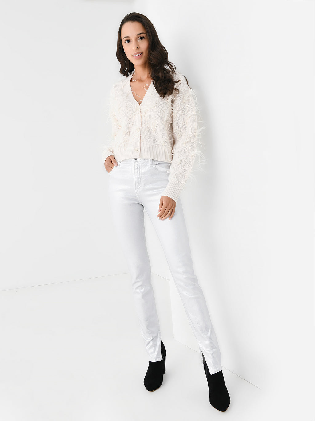 Simkhai Women's Andres Cropped Cardigan - Saint Bernard