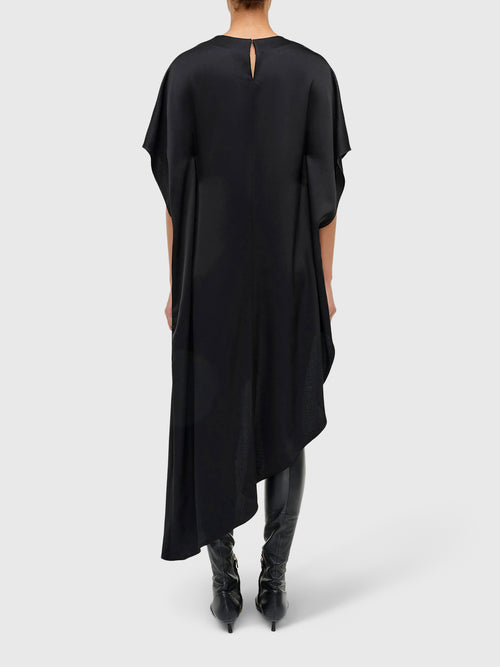 Simkhai Women's Sadia Satin Mini Cape Dress