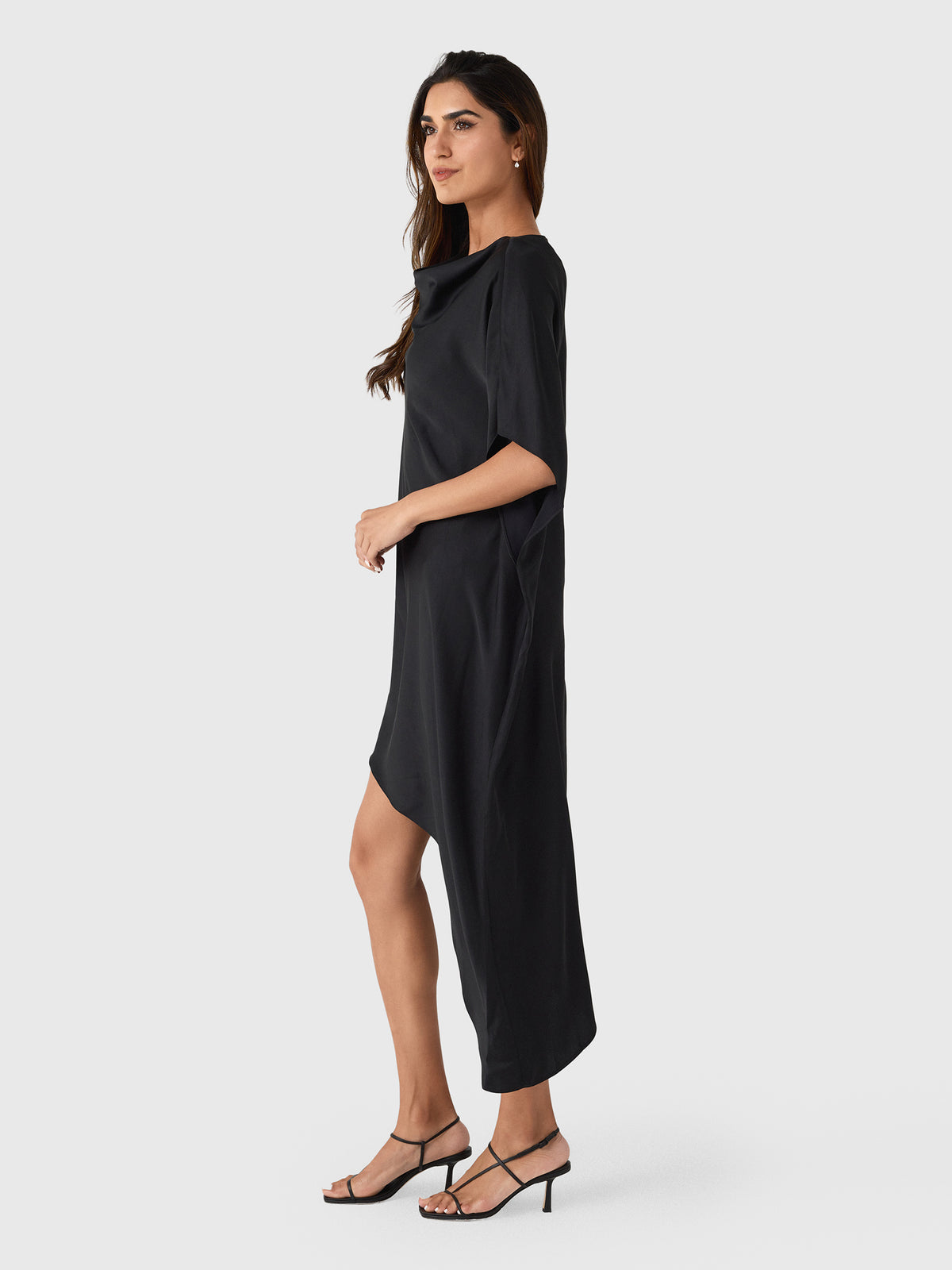 Simkhai Women's Sadia Satin Mini Cape Dress - Saint Bernard