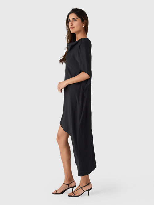 Simkhai Women's Sadia Satin Mini Cape Dress