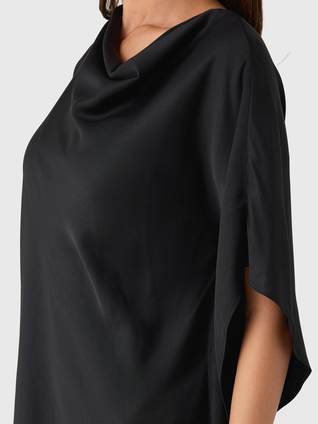 Simkhai Women's Sadia Satin Mini Cape Dress - Saint Bernard