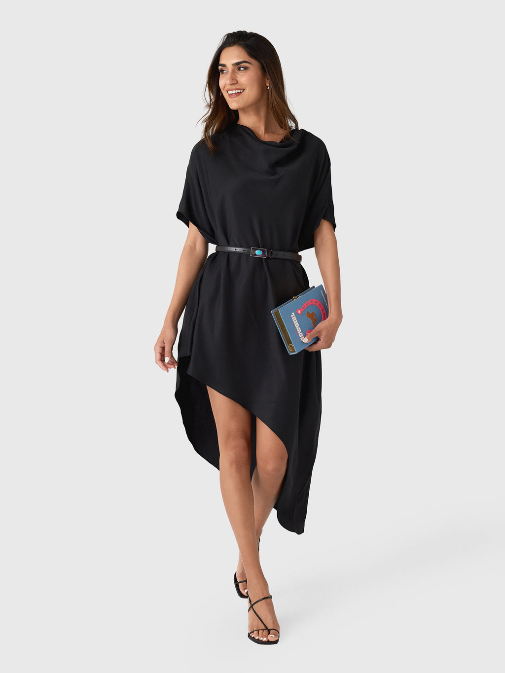 Simkhai Women's Sadia Satin Mini Cape Dress - Saint Bernard