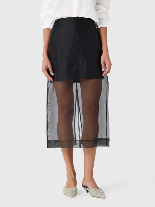 Simkhai Women's Dana Organza Midi Skirt - Saint Bernard