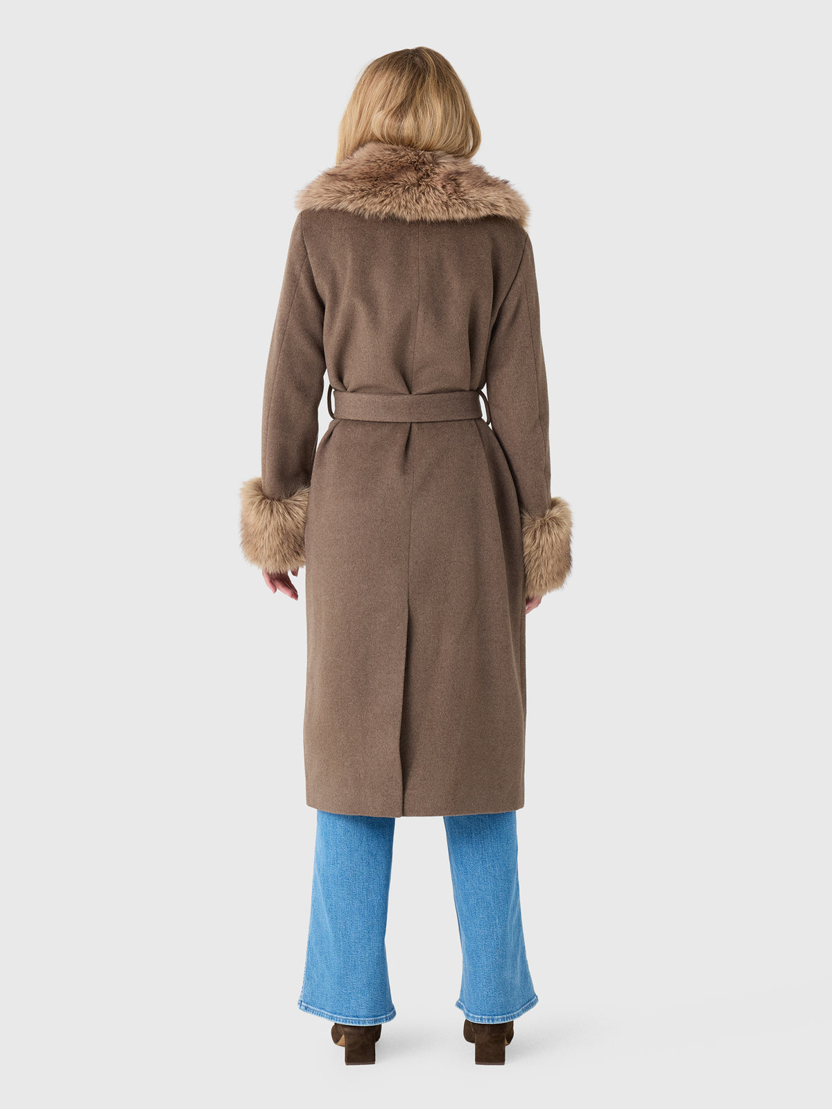 Simkhai Women's Kinsley Belted Long Coat - Saint Bernard