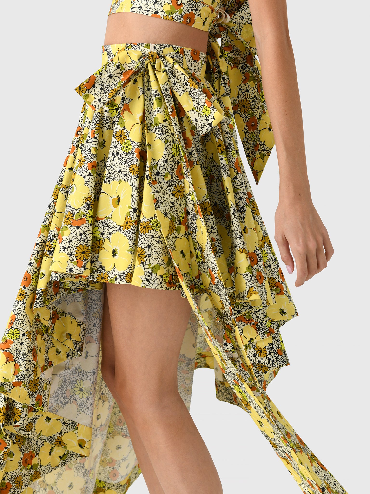 Alemais Women's Orange Blossom Asymmetric Skirt – Saint Bernard