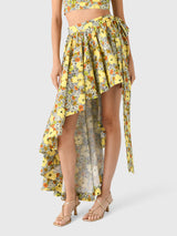 Alemais Women's Orange Blossom Asymmetric Skirt - Saint Bernard