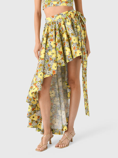 Alemais Women's Orange Blossom Asymmetric Skirt