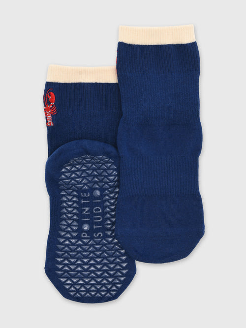 Pointe Studio Women's Catch Ankle Grip Socks - Saint Bernard