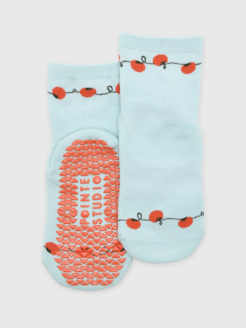 Pointe Studio Women's Vines Ankle Grip Socks - Saint Bernard
