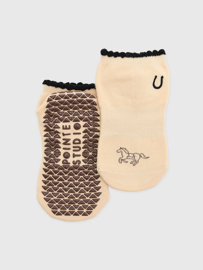 Pointe Studio Women's Muse Full Foot Grip Socks - Saint Bernard